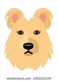 Colorful Canine Portraits: Minimalistic Flat Vector Illustrations with a Touch of Personal Iconography