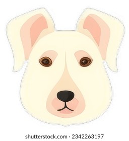Colorful Canine Portraits: Minimalistic Flat Vector Illustrations with a Touch of Personal Iconography