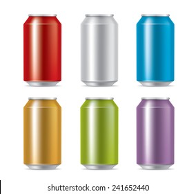 Colorful cans