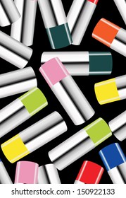 colorful cans of spray paint -seamless wallpaper