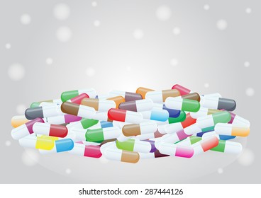 colorful capsule