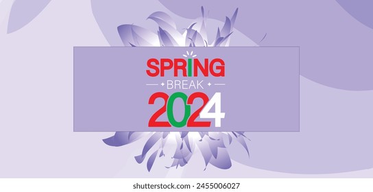 Colorful and Captivating Spring Break Illustration