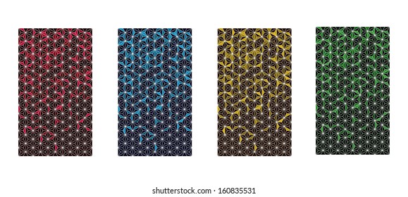 Colorful card background with colorful triangles.You can use in elegance, luxury, shiny, metallic or Diamond posters packaging background 