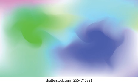 a colorful card with a blue gradient background that says  beautiful blue gradient color .