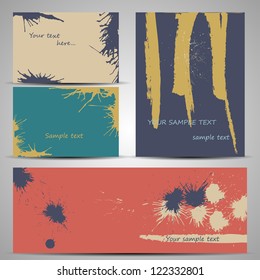Colorful card with a splash