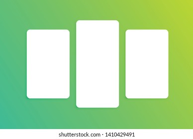 Colorful card template for web usage, vector illustration