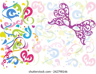 Colorful Carnival Background.