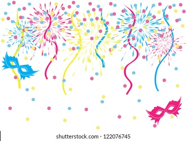 Colorful carnival background vector