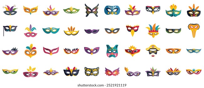 Colorful carnival masks are worn during mardi gras celebrations to provide a sense of mystery and intrigue