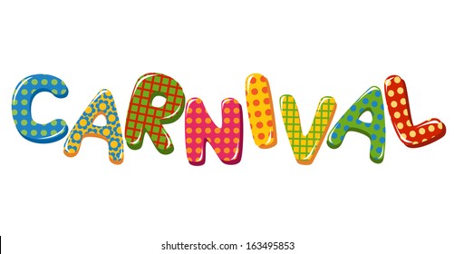 Colorful Carnival Text 