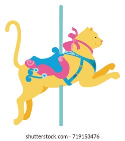 Colorful Carousel Cat