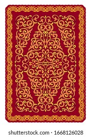 colorful carpet with oriental ornaments 