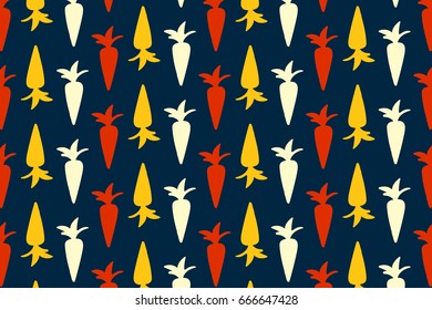 Colorful carrot pattern