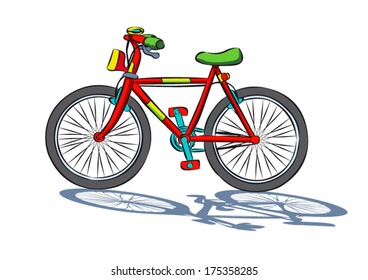 Bicycle Cartoon Images Stock Photos Vectors Shutterstock