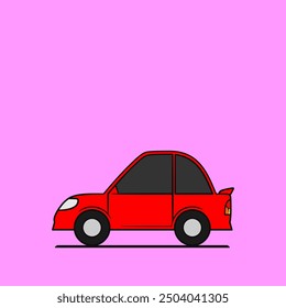 Colorful Cartoon Car Transportation Illustrations