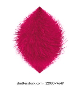 Colorful cartoon fluffy and furry pompons. Fur ball and element.  Vector isolated on white background. Funny fur element for game design.