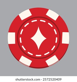 Colorful casino poker chips vector illustration.