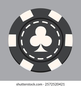 Colorful casino poker chips vector illustration.