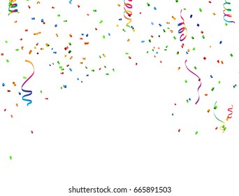 Colorful Celebration Background Confetti Stock Vector (Royalty Free ...