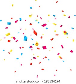 Colorful Celebration Background Confetti Vector Illustration Stock ...