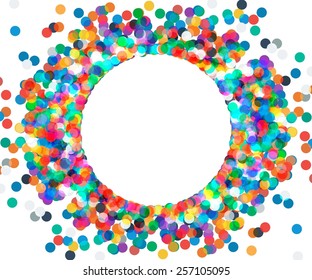 Colorful Celebration Background Confetti Vector Illustration Stock ...