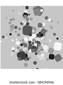 Colorful celebration background with confetti. Vector Illustration.
