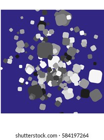 Colorful celebration background with confetti. Vector Illustration.

