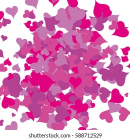 Colorful celebration background with confetti. Vector Illustration.