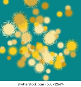 Colorful celebration background with confetti. Vector Illustration.