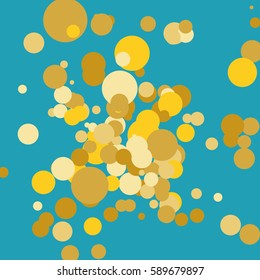 Colorful celebration background with confetti. Vector Illustration.