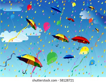 colorful celebration background, vector