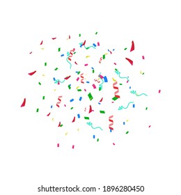Colorful celebration carnival. vector confetti background. EPS10