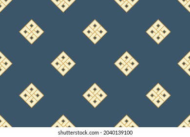 Colorful celtic medieval allover textile pattern. Common geometric motif print block classy background. Modern earthy color plaid design. Abstract minimalist interleaving ornament graphic style