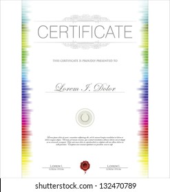 Colorful Certificate template
