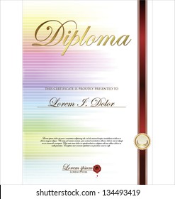 Colorful Certificate template