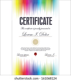 Colorful Certificate Template