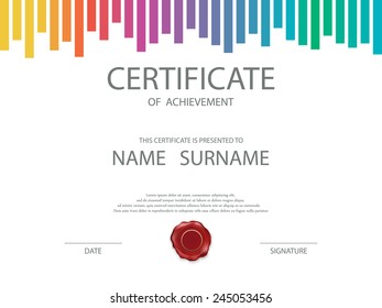 Colorful Certificate Template.