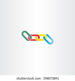 colorful chain link symbol design