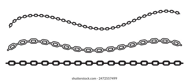 Colorful chain pattern design illustration