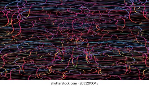Colorful chaotic lines background. Hand drawn lines. Tangled chaotic pattern. Vector illustration.