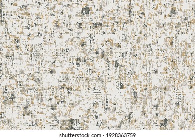 Colorful chaotic pattern for textile design. Abstract Grunge Geometric Pattern on Beige background.