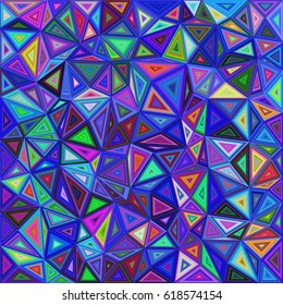 Colorful chaotic vector triangle mosaic background design