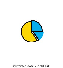 Colorful chart shows share analysis visually