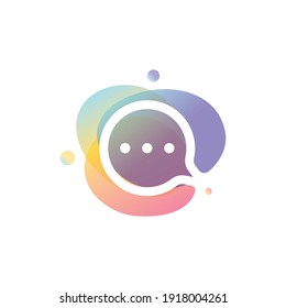 Farbiges Chat-Logo-Design