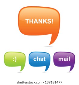 Colorful Chat Speech Bubbles