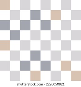 Fondo colorido del patrón de tablero de ajedrez. Ilustración vectorial.