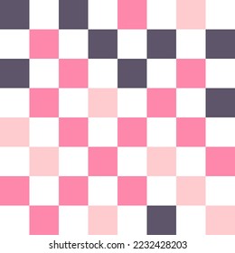 Colorful checkerboard pattern background. Vector illustration.