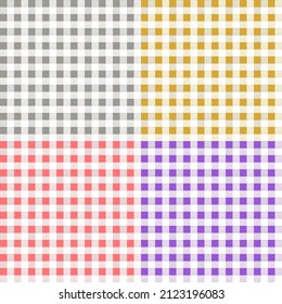 Colorful Checkered Flannel patterns of square for background.