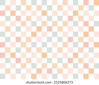 Padrão colorido quadriculado multicolorido. Pastel quadriculado Padrão Sem Costura, Textura De Grade Retro. 