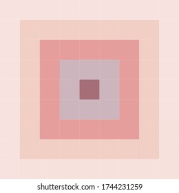 vector de ilustración de colores rosados con patrones de cuadros coloridos. concepto de mosaico. diseño interior. azulejos de suelo